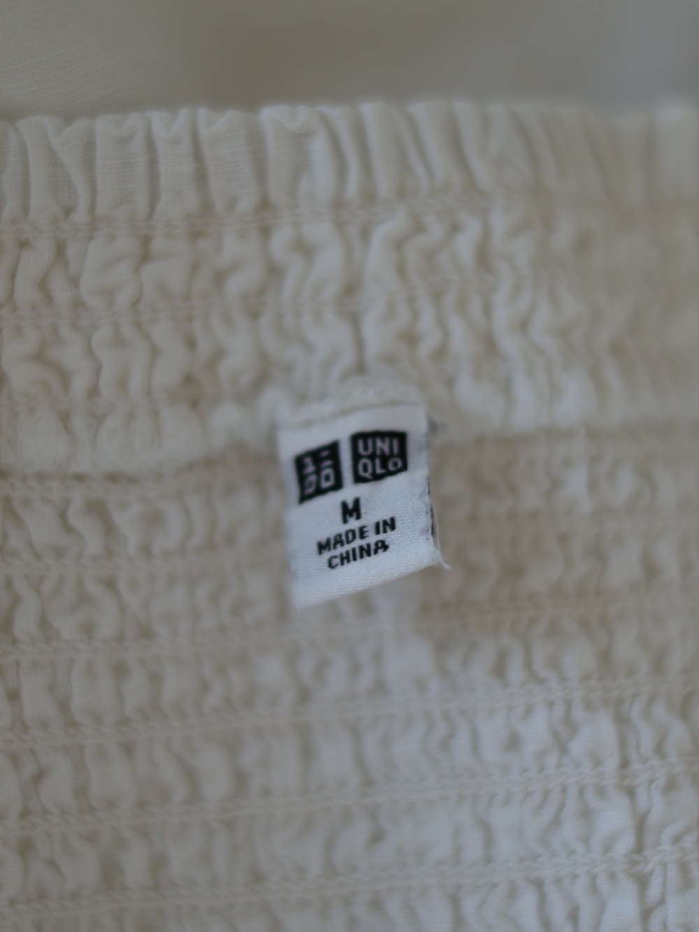Uniqlo Linen Cotton Square Neck A Line Shirred Midi Dress White M Renfaire Flowy - Picture 8 of 9